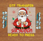 Christmas Santa Six Seven DTF Transfer – Ready to Press Iron On Heat Transfer for DIY Christmas Shirts 12164