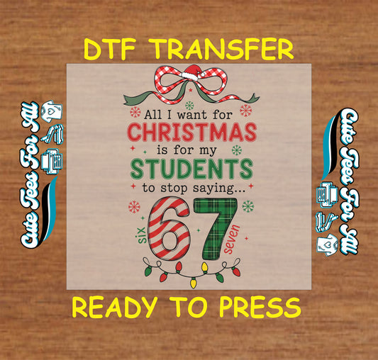 christmas teacher 67 joke holiday classroom graphic ready to press dtf heat transfer