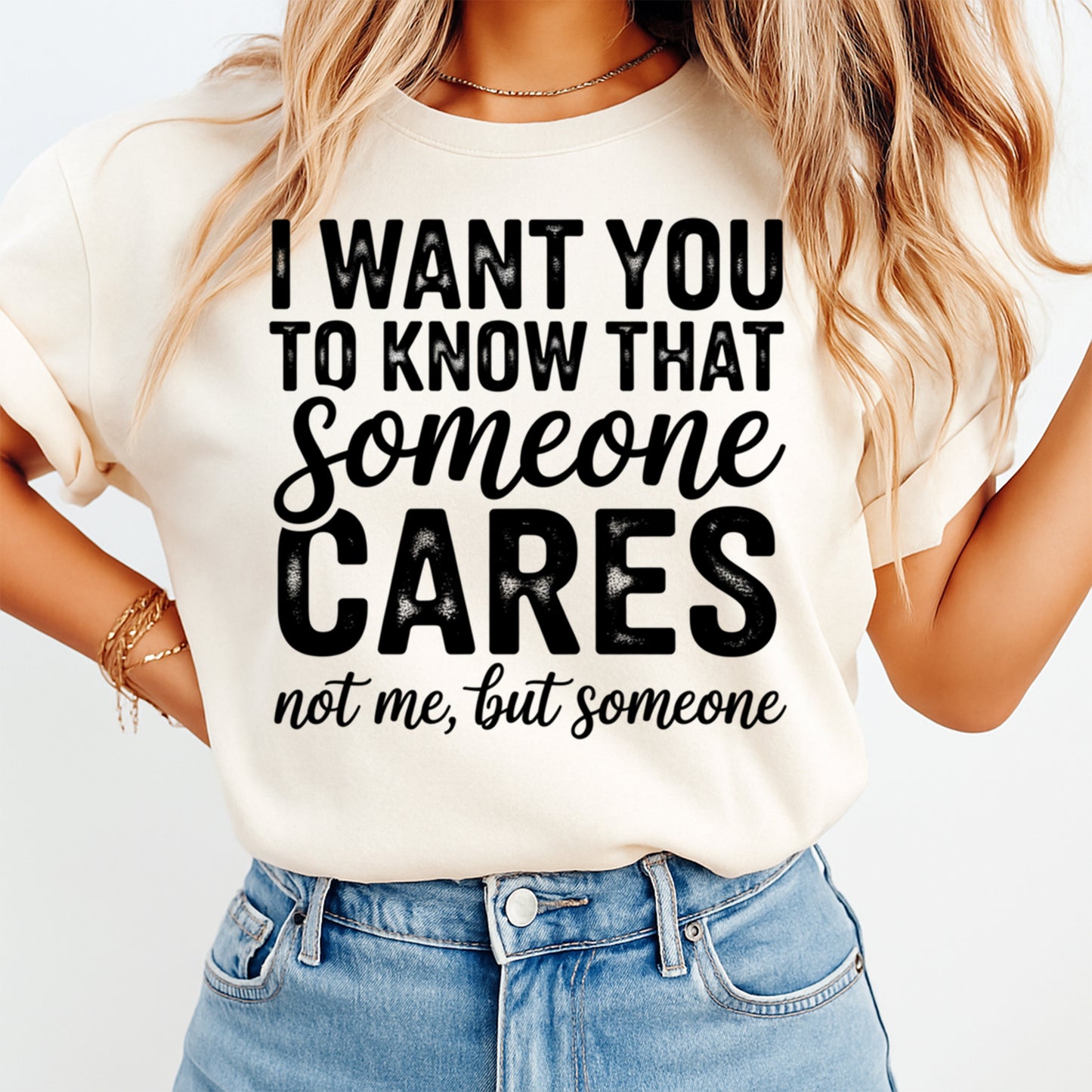 Funny sarcastic quote ready to press dtf transfer mockup on wood background with bold black text and humor apparel phrase.