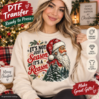 Christmas DTF Transfer – It’s Not Just a Season It’s a Reason Santa Shirt Design Ready to Press 15253