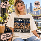 Take It Up With Jesus DTF Transfer – Funny Coffee Raccoons 15510