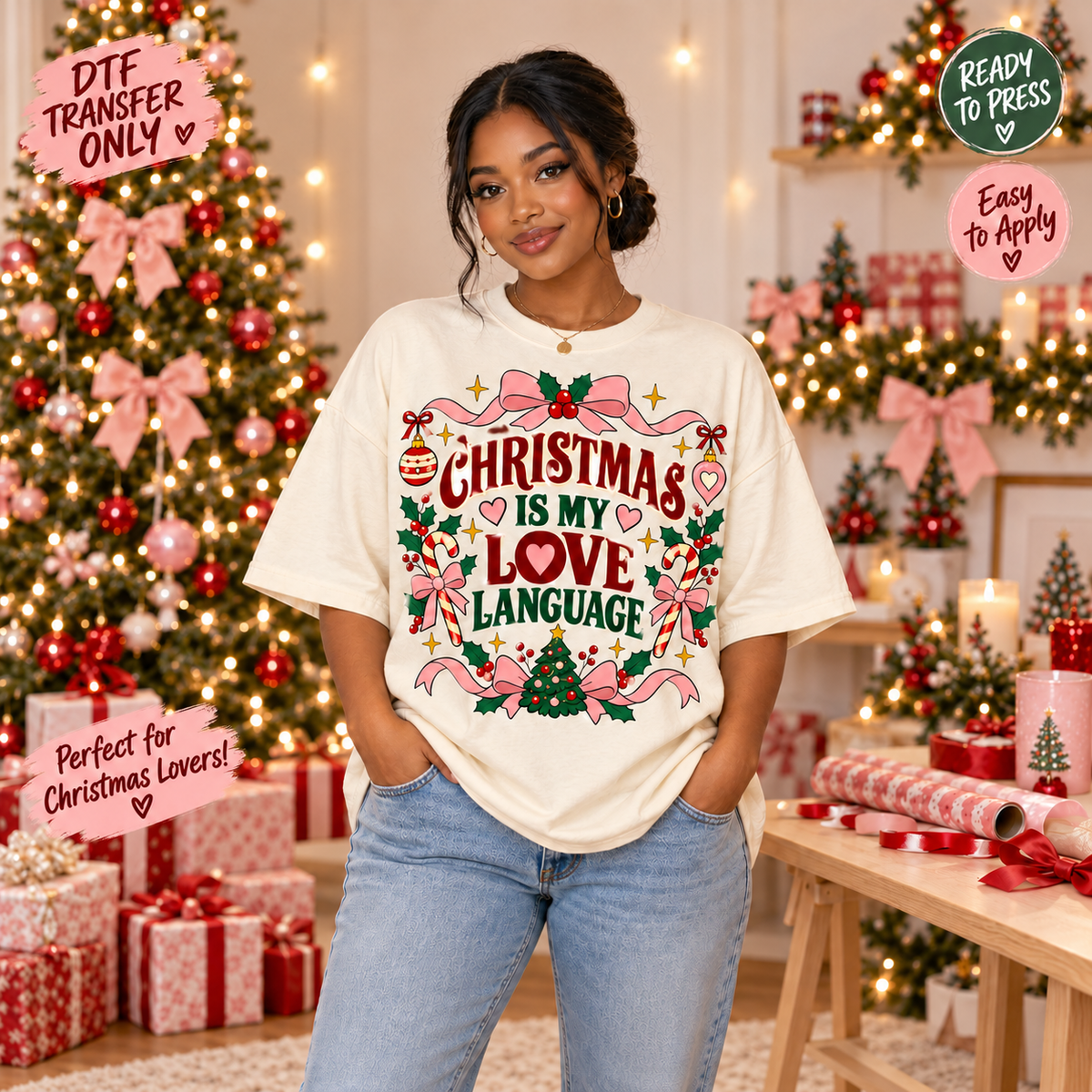 Christmas Is My Love Language DTF Transfer 15588