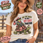 On the Way to Get My Shit Together Funny Western DTF Transfer 15691