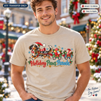 Holiday Paws Parade Christmas Dachshund DTF Transfer 16070