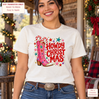 Western Howdy Christmas DTF Transfer – Pink Cowboy Boot 16170