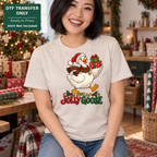 Funny Christmas Just a Jolly Goose DTF Transfer 16226