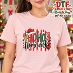 Funny Christmas Teacher Ho Ho Homework DTF Transfer 16343