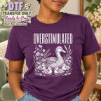 Funny Mom Overstimulated Goose and Goslings DTF Transfer 16346