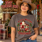 A Little Western Christmas DTF Transfer - Cowboy Santa 16366