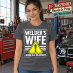 Funny Welders Wife Secrets DTF Transfer 16718