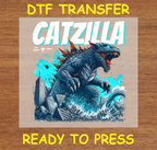 CATZILLA DTF Transfer - Ready to Press 356