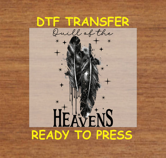 Gothic DTF transfer featuring a vintage-inspired dark aesthetic.