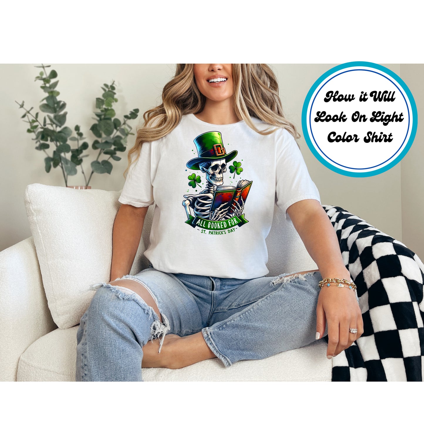 St. Patrick's Day DTF Transfer Iron On Heat Transfer - Ready to Press, All Booked DTF Transfer | Ready to Press | St. Patrick's Day Design 4531