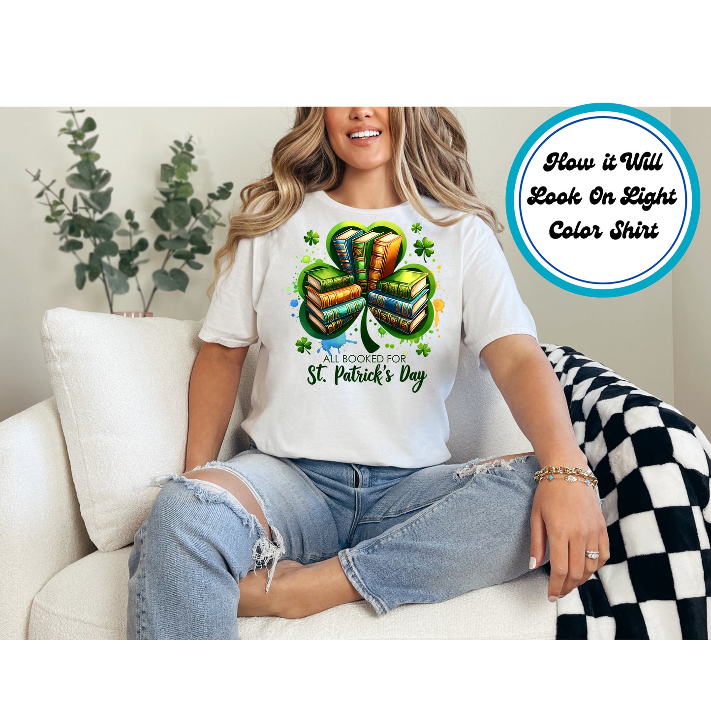 St. Patrick's Day DTF Transfer Iron On Heat Transfer - Ready to Press, All Booked DTF Transfer | Ready to Press | St. Patrick's Day Design 4552