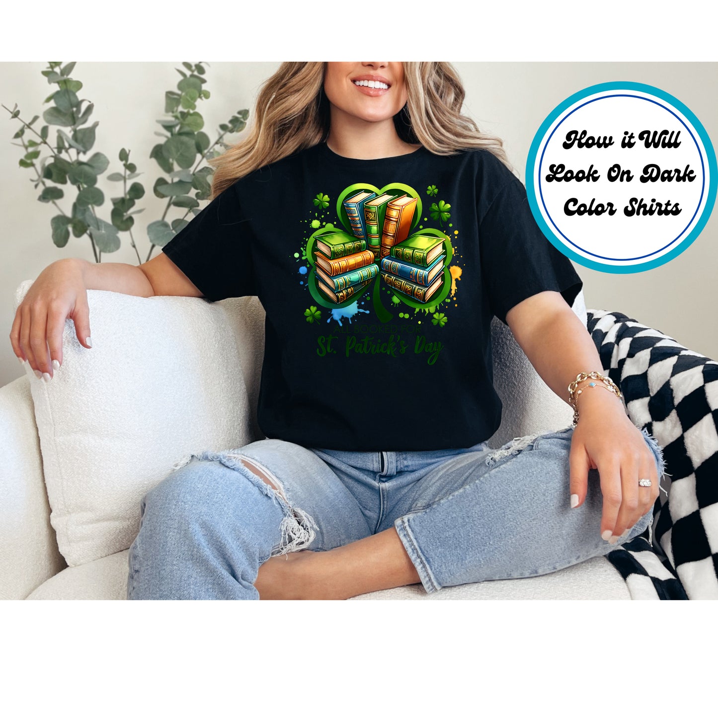 St. Patrick's Day DTF Transfer Iron On Heat Transfer - Ready to Press, All Booked DTF Transfer | Ready to Press | St. Patrick's Day Design 4552