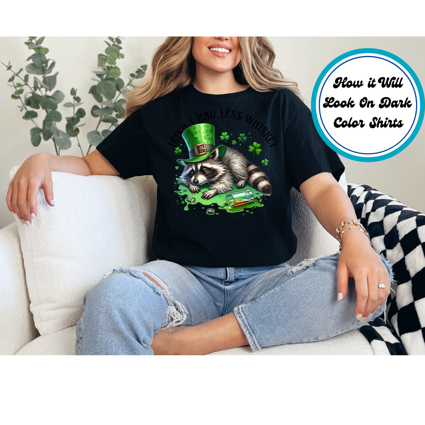 St. Patrick's Day DTF Transfer Iron On Heat Transfer - Ready to Press, Irish Whiskey DTF Transfer | Ready to Press | St. Patrick's Day Design 4560