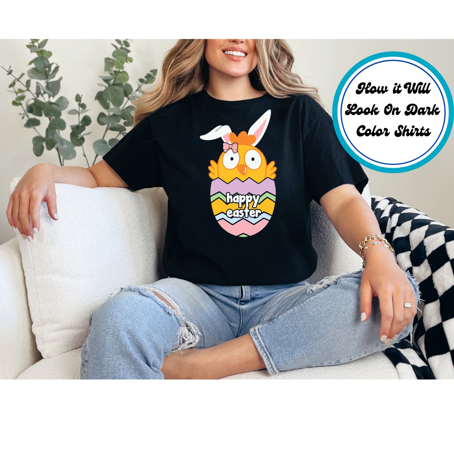 Easter DTF Transfer Iron On Heat Transfer - Ready to Press, Happy Easter DTF Transfer | Ready to Press | Easter Design 4851