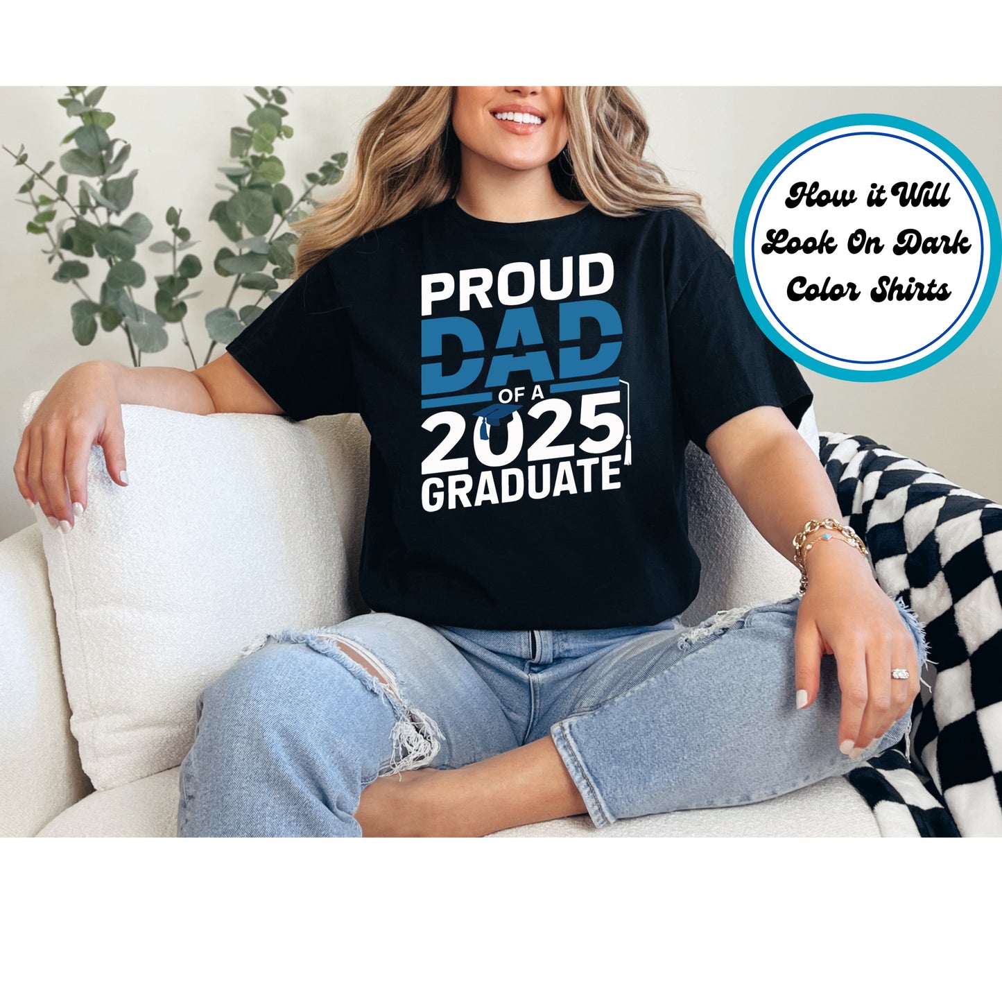 Graduation DTF Transfer Iron On Heat Transfer - Ready to Press, Proud Dad DTF Transfer | Ready to Press | Graduation Design 5148