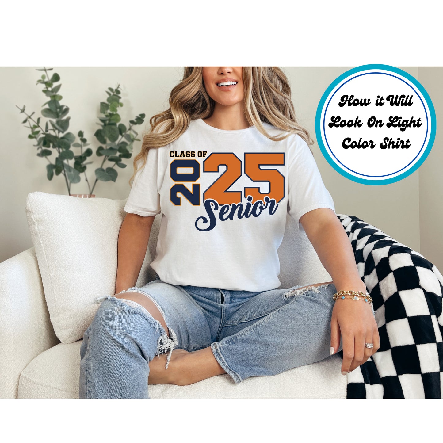 Graduation DTF Transfer Iron On Heat Transfer - Ready to Press, Senior Class Of 2025 DTF Transfer | Ready to Press | Graduation Design 5162