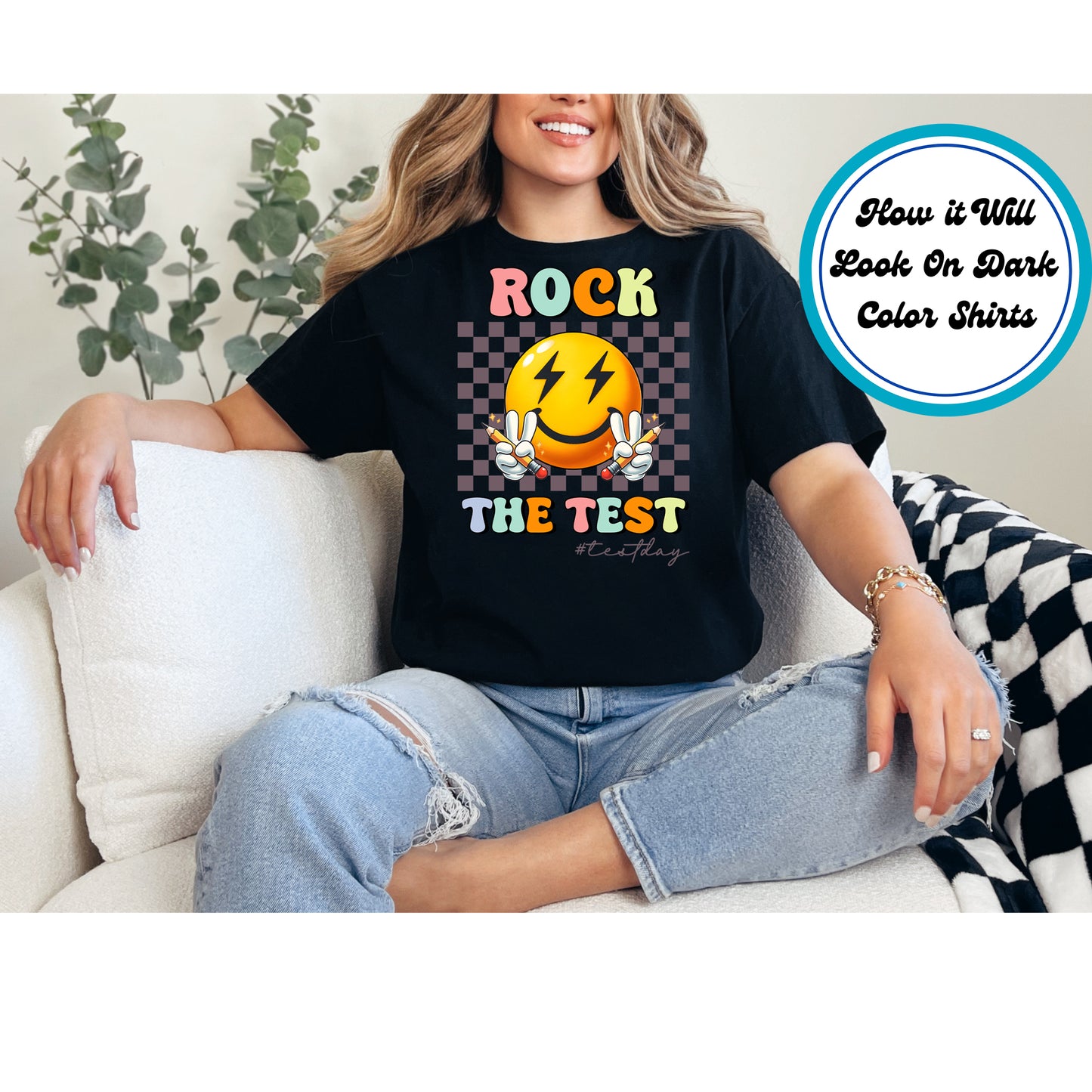 Testing DTF Transfer Iron On Heat Transfer - Ready to Press, Rock the Test DTF Transfer | Ready to Press | Testing Design 5279