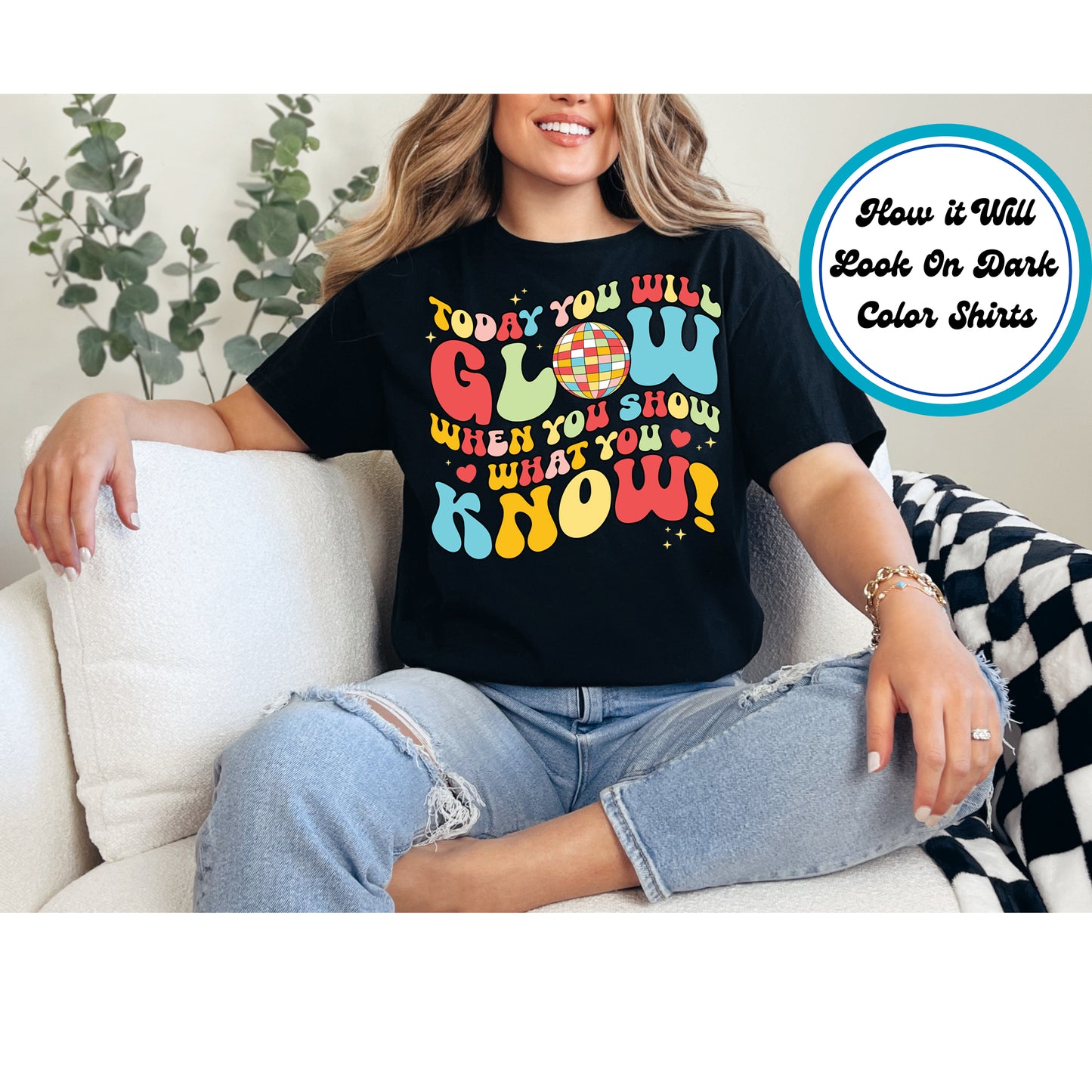 Testing DTF Transfer Iron On Heat Transfer - Ready to Press, Show What You Know DTF Transfer | Ready to Press | Testing Design 5318