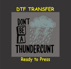 Funny DTF Transfer Iron On Heat Transfer - Ready to Press, Funny Storm DTF Transfer 5450