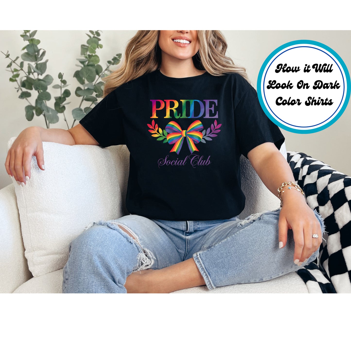 Pride DTF Transfer Iron On Heat Transfer - Ready to Press, Pride Social Club DTF Transfer 5699