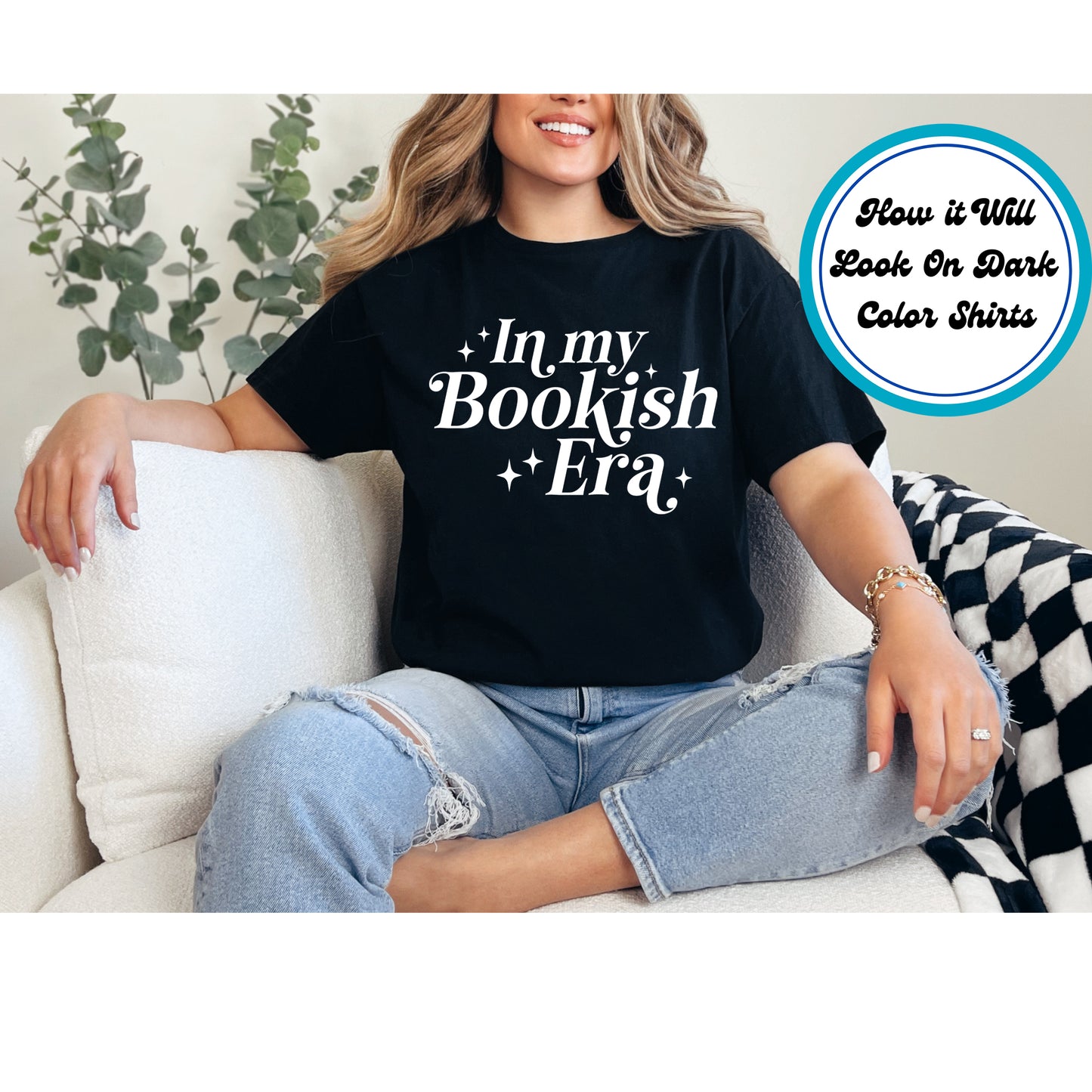 Book Lover DTF Transfer Iron On Heat Transfer - Ready to Press, In My Bookish Era DTF Transfer 5753