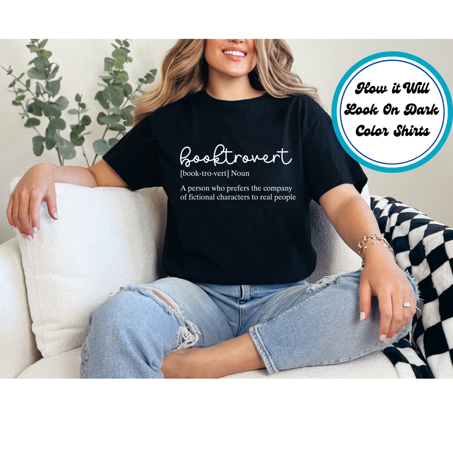 Book Lover DTF Transfer Iron On Heat Transfer - Ready to Press, Booktrovert DTF Transfer 5754