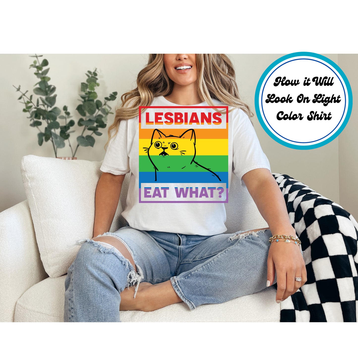 Pride DTF Transfer Iron On Heat Transfer - Ready to Press, Cat Pride Humor DTF Transfer 5837