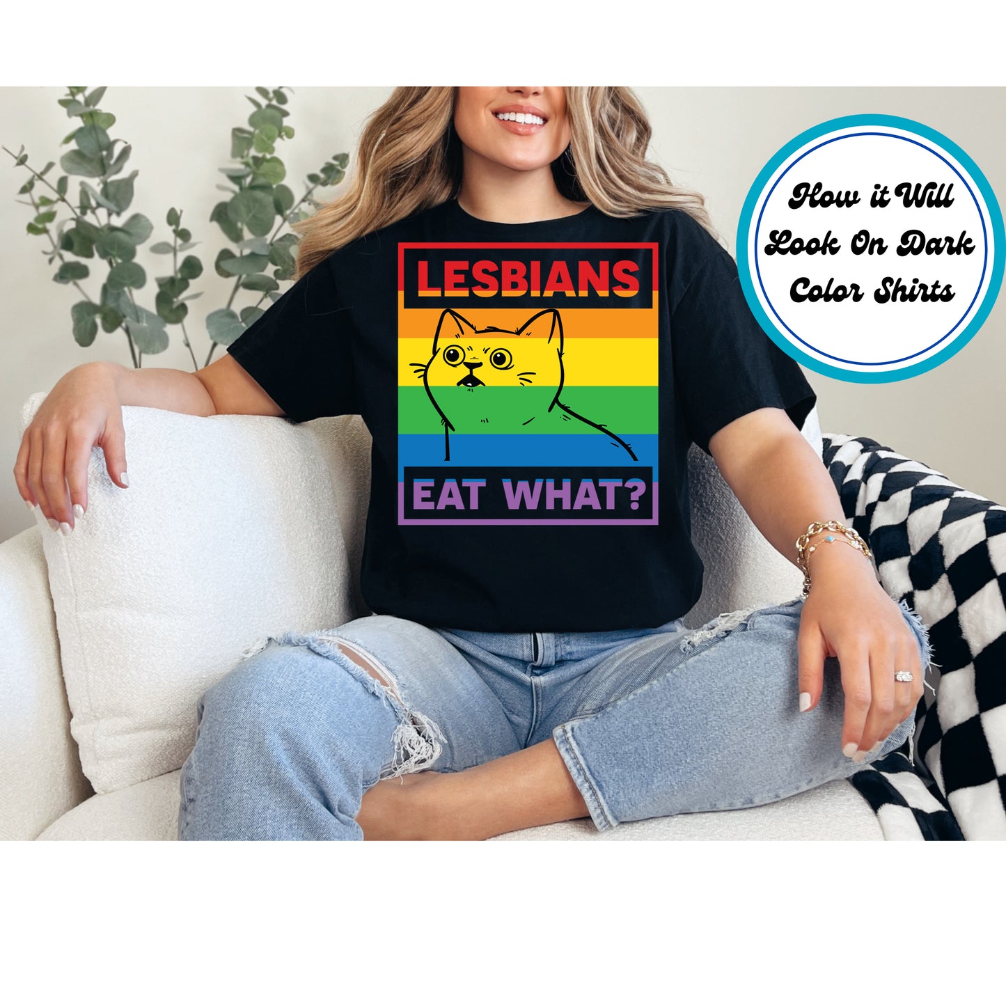 Pride DTF Transfer Iron On Heat Transfer - Ready to Press, Cat Pride Humor DTF Transfer 5837