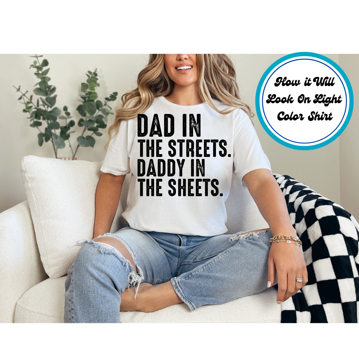 Dad DTF Transfer Iron On Heat Transfer - Ready to Press, Dad in the Streets DTF Transfer 5886
