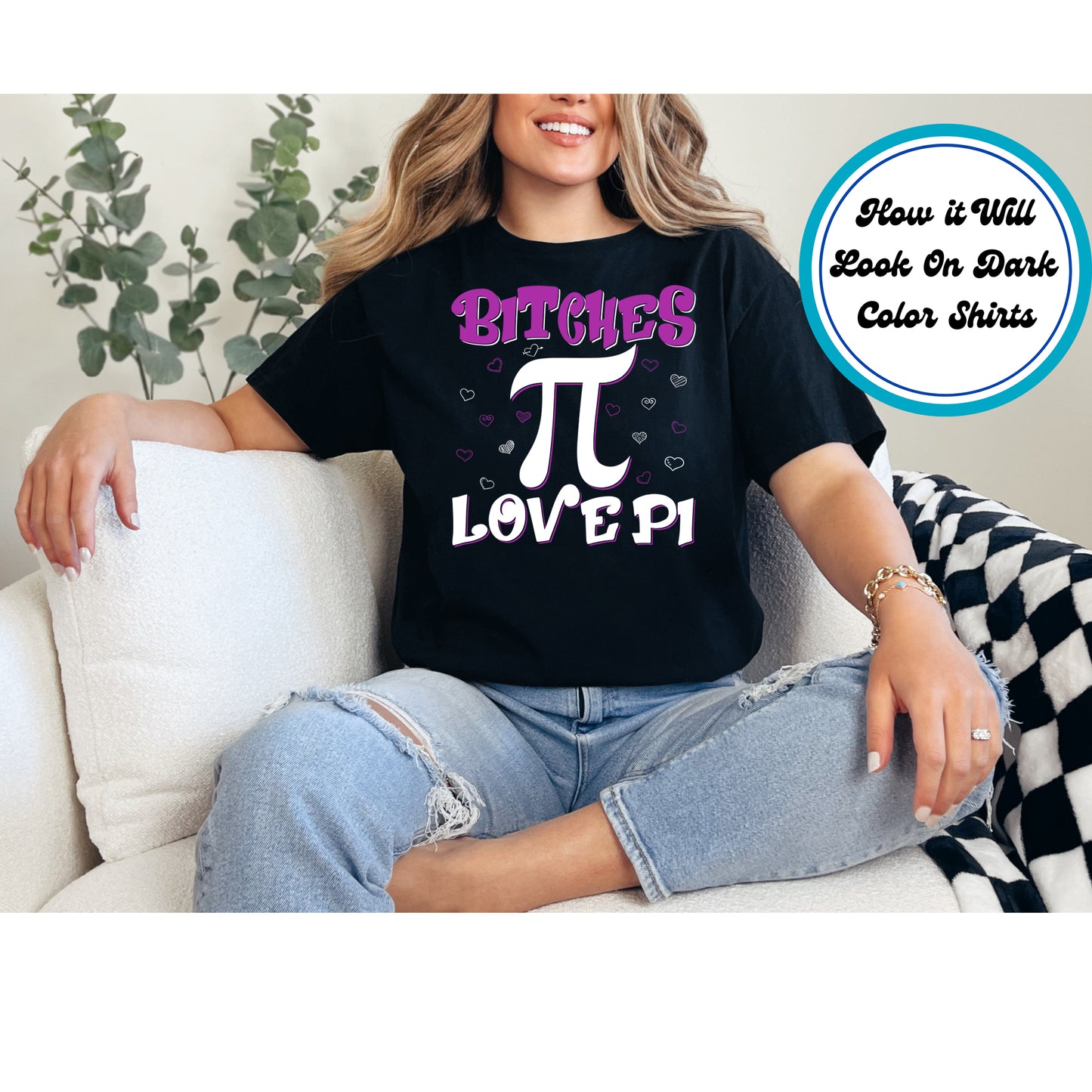 Pi Day DTF Transfer Iron On Heat Transfer - Ready to Press, Funny Pi Symbol DTF Transfer 5955