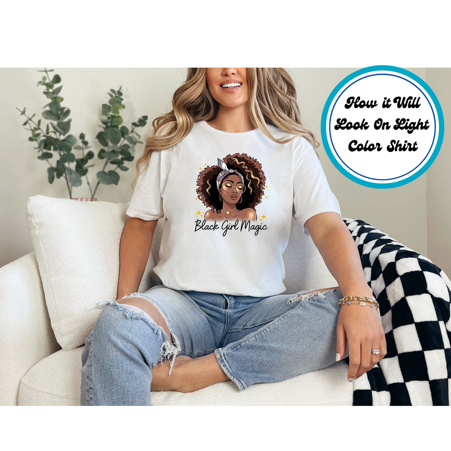 Juneteenth DTF Transfer Iron On Heat Transfer - Ready to Press, Confident Afro Woman DTF Transfer 5979