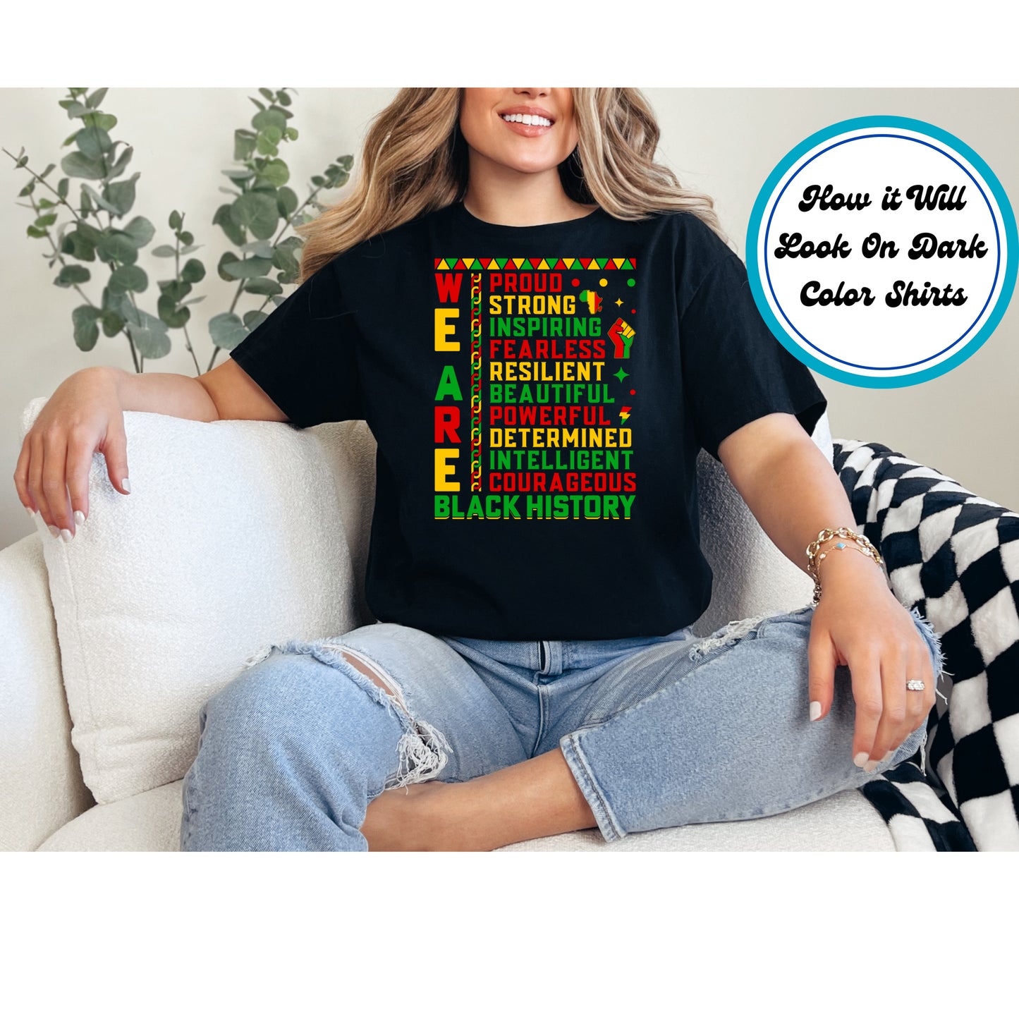Juneteenth DTF Transfer Iron On Heat Transfer - Ready to Press, We Are Black History DTF Transfer 6380