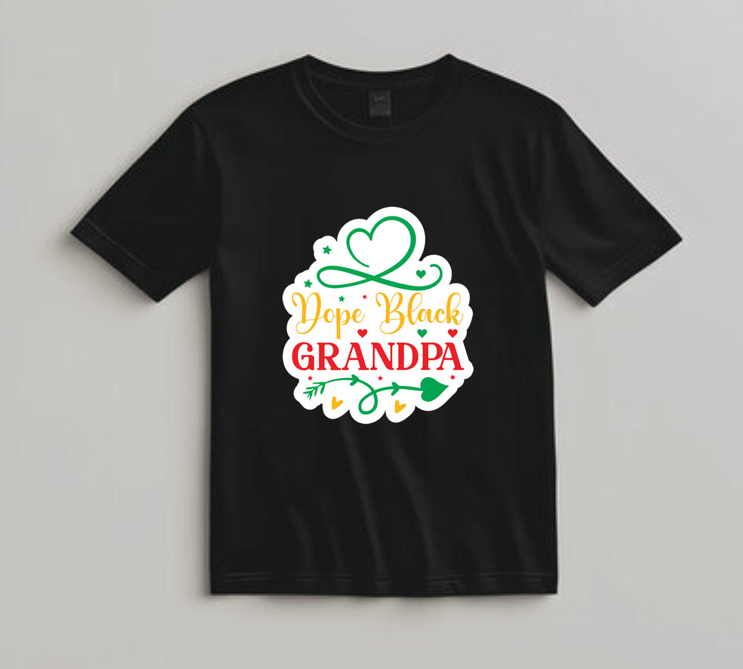 Juneteenth DTF Transfer Iron On Heat Transfer - Ready to Press, Dope Black Grandpa DTF Transfer 6478