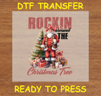 Cowboy Santa Design - Western Christmas DTF Transfer Iron On Heat Transfer - Ready to Press 648- 8