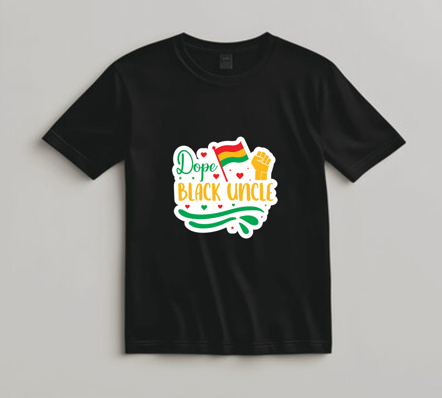 Juneteenth DTF Transfer Iron On Heat Transfer - Ready to Press, Dope Black Uncle DTF Transfer 6499