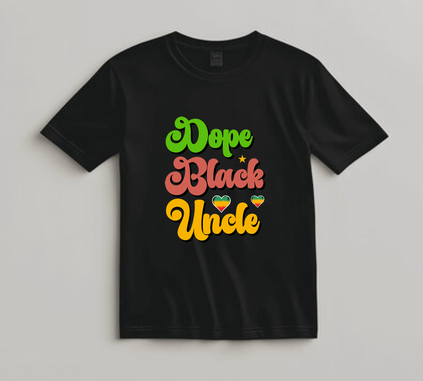 Juneteenth DTF Transfer Iron On Heat Transfer - Ready to Press, Dope Black Uncle DTF Transfer 6500
