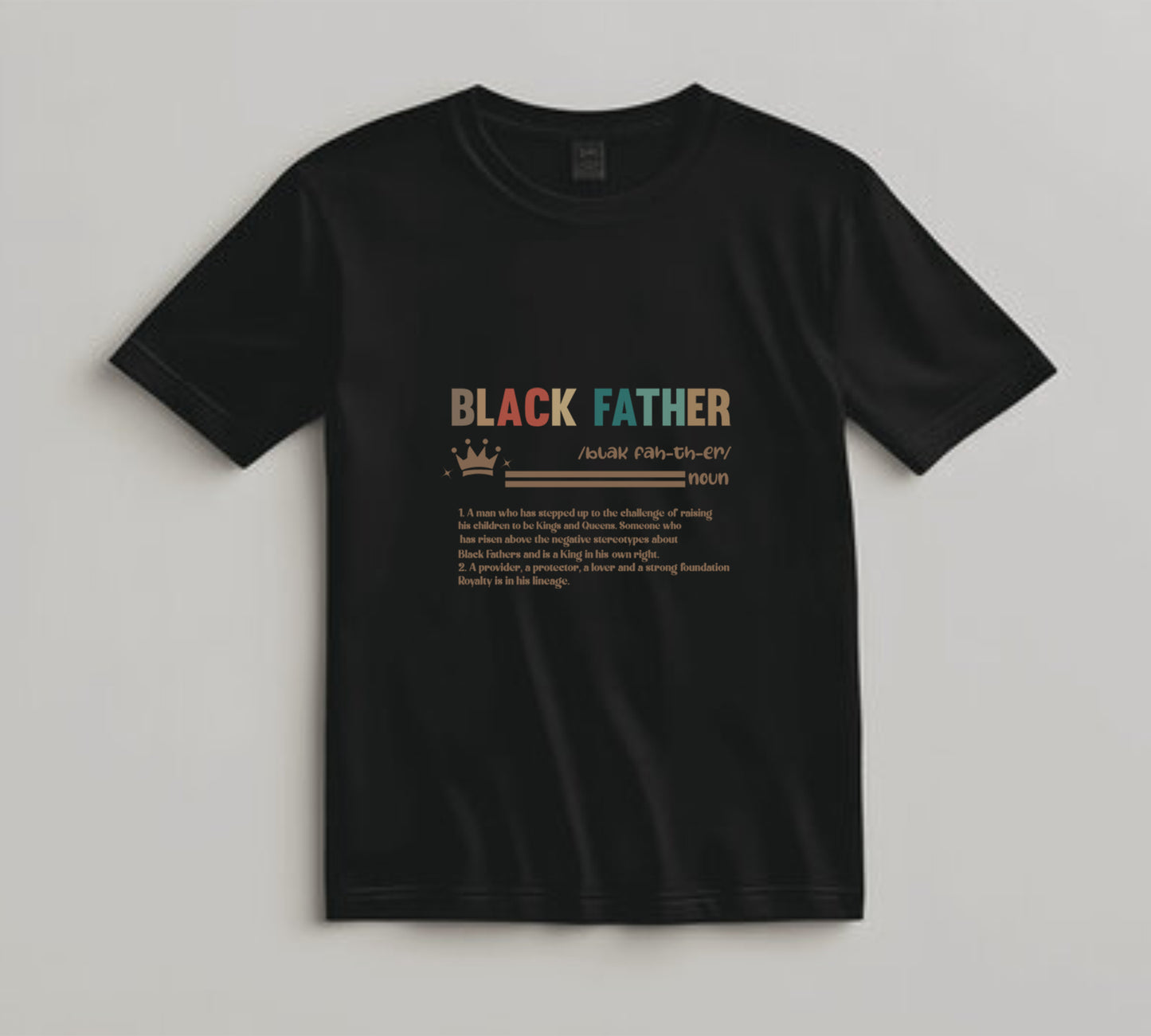 Juneteenth DTF Transfer Iron On Heat Transfer - Ready to Press, Black Father Definition DTF Transfer 6501