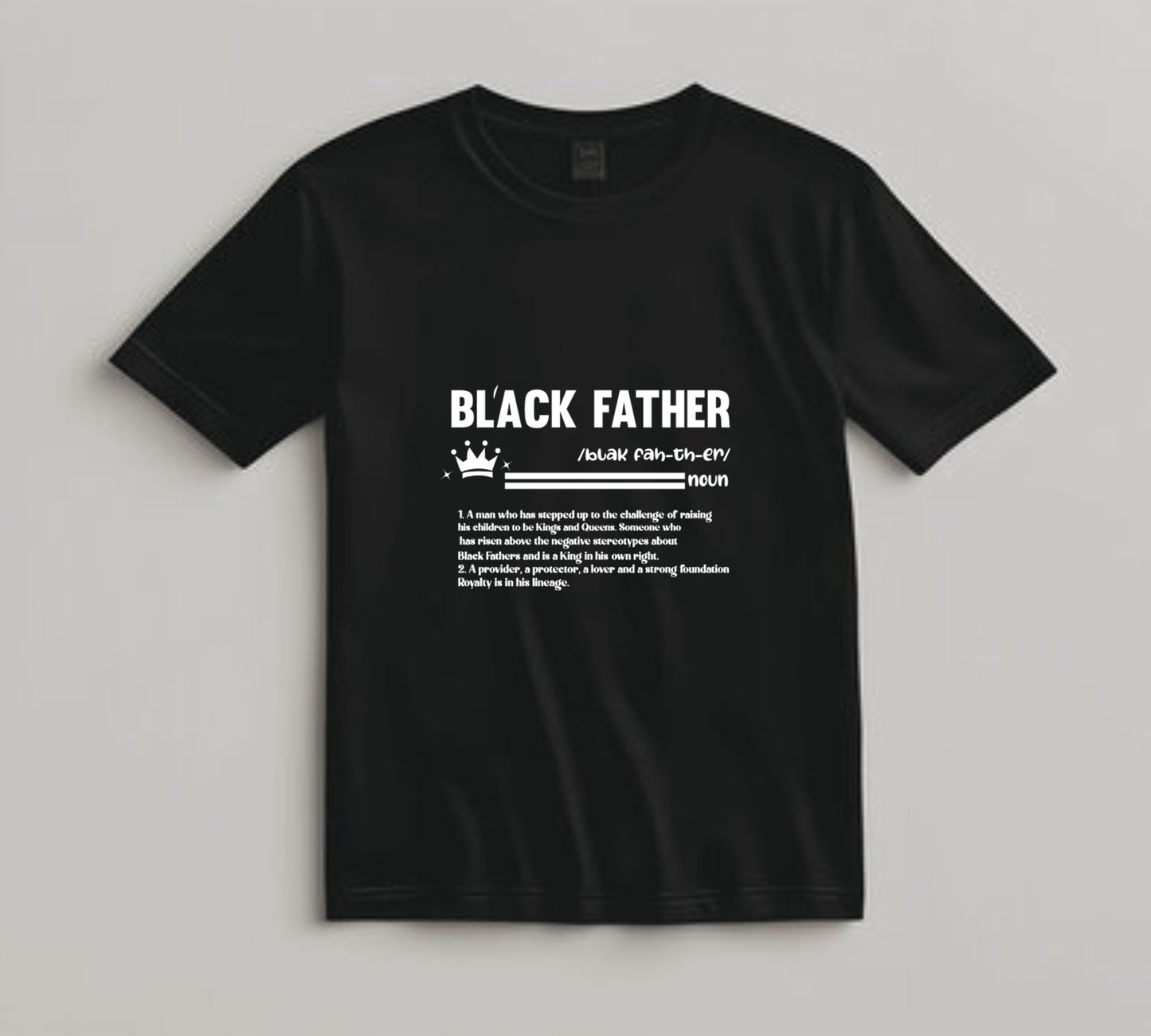 Juneteenth DTF Transfer Iron On Heat Transfer - Ready to Press, Black Father Definition DTF Transfer 6503