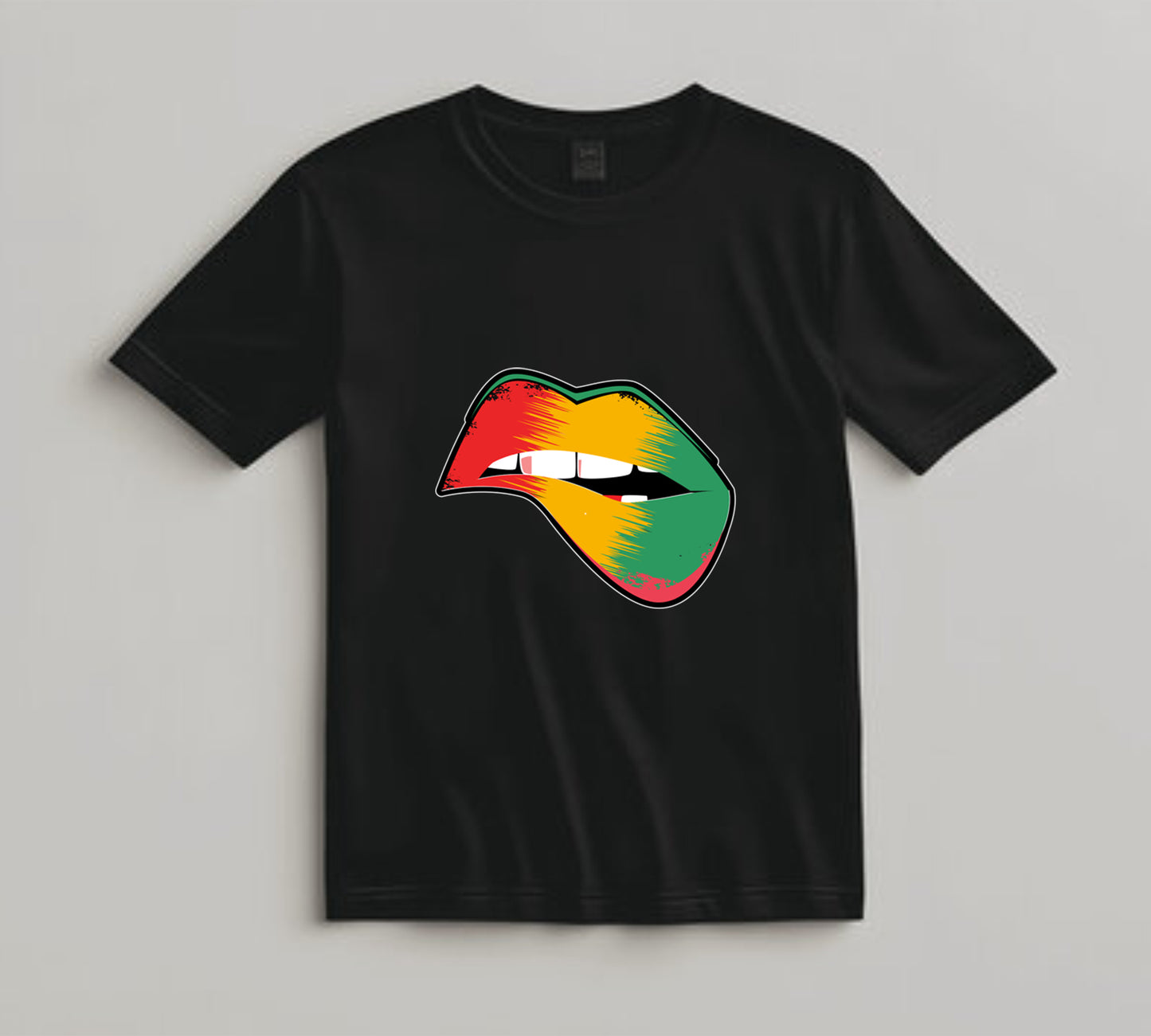 Juneteenth DTF Transfer Iron On Heat Transfer - Ready to Press, Pan-African Lips DTF Transfer 6518