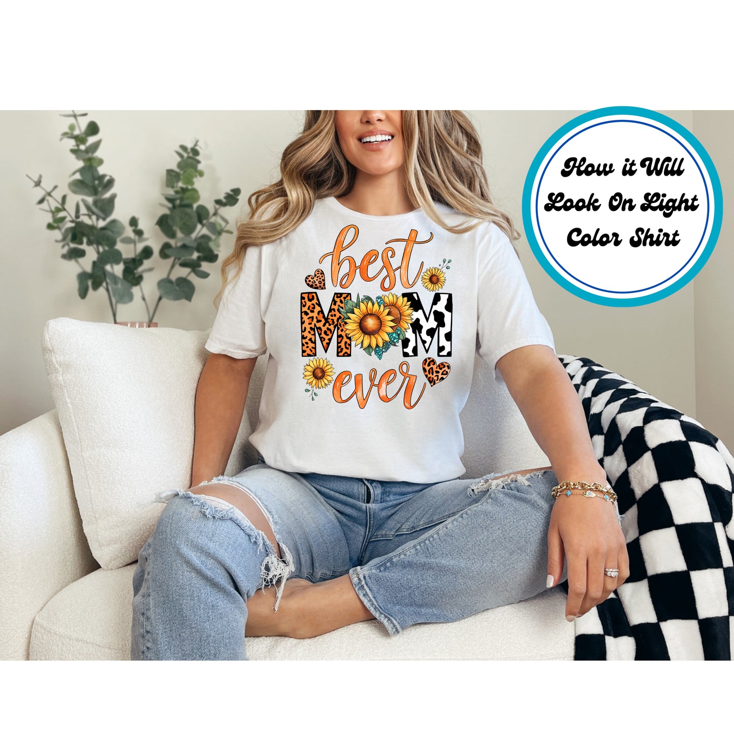 Mom DTF Transfer Iron On Heat Transfer - Ready to Press, Best Mom Ever DTF Transfer 6615