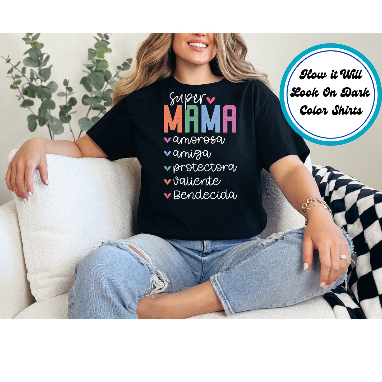 Mom DTF Transfer Iron On Heat Transfer - Ready to Press, Super Mama DTF Transfer 6677