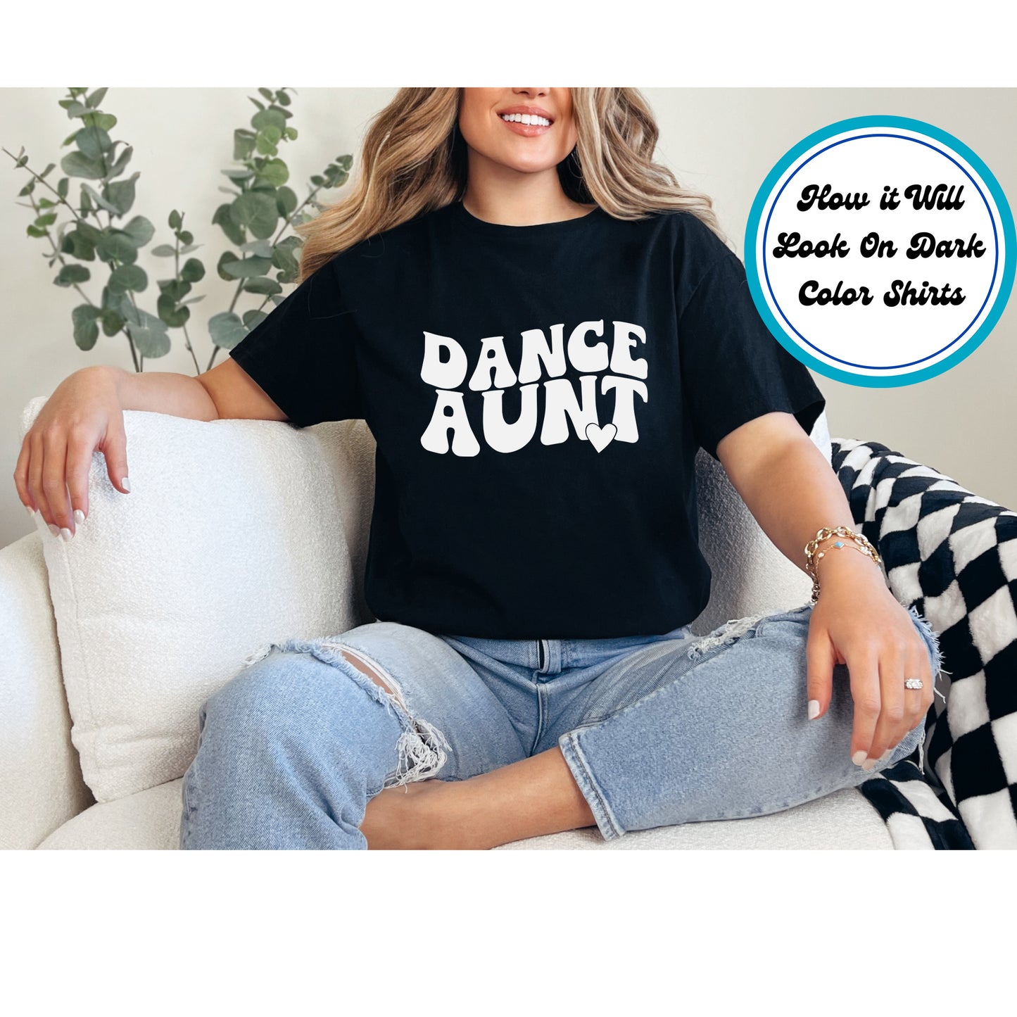 Aunt DTF Transfer Iron On Heat Transfer - Ready to Press, Dance Aunt DTF Transfer 6721