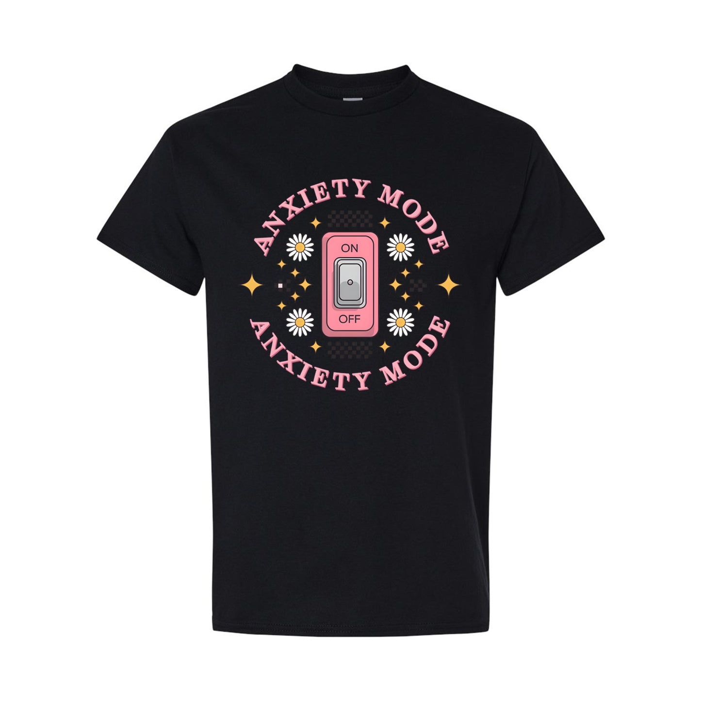 Mental Health Awareness DTF Transfer Iron On Heat Transfer - Ready to Press, Anxiety Mode On DTF Transfer 6796
