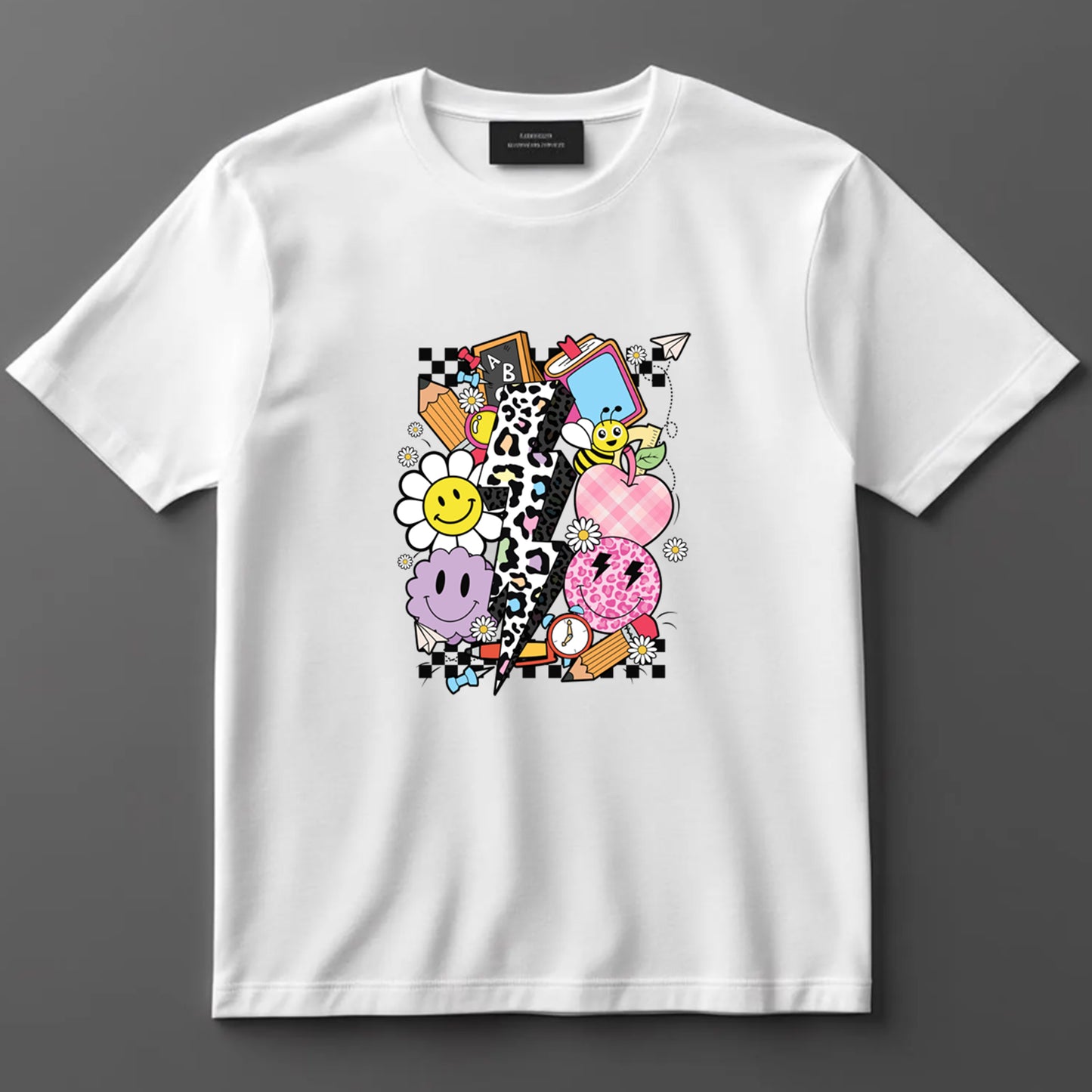 Teacher DTF Transfer Iron On Heat Transfer - Ready to Press, Colorful Classroom DTF Transfer 6879
