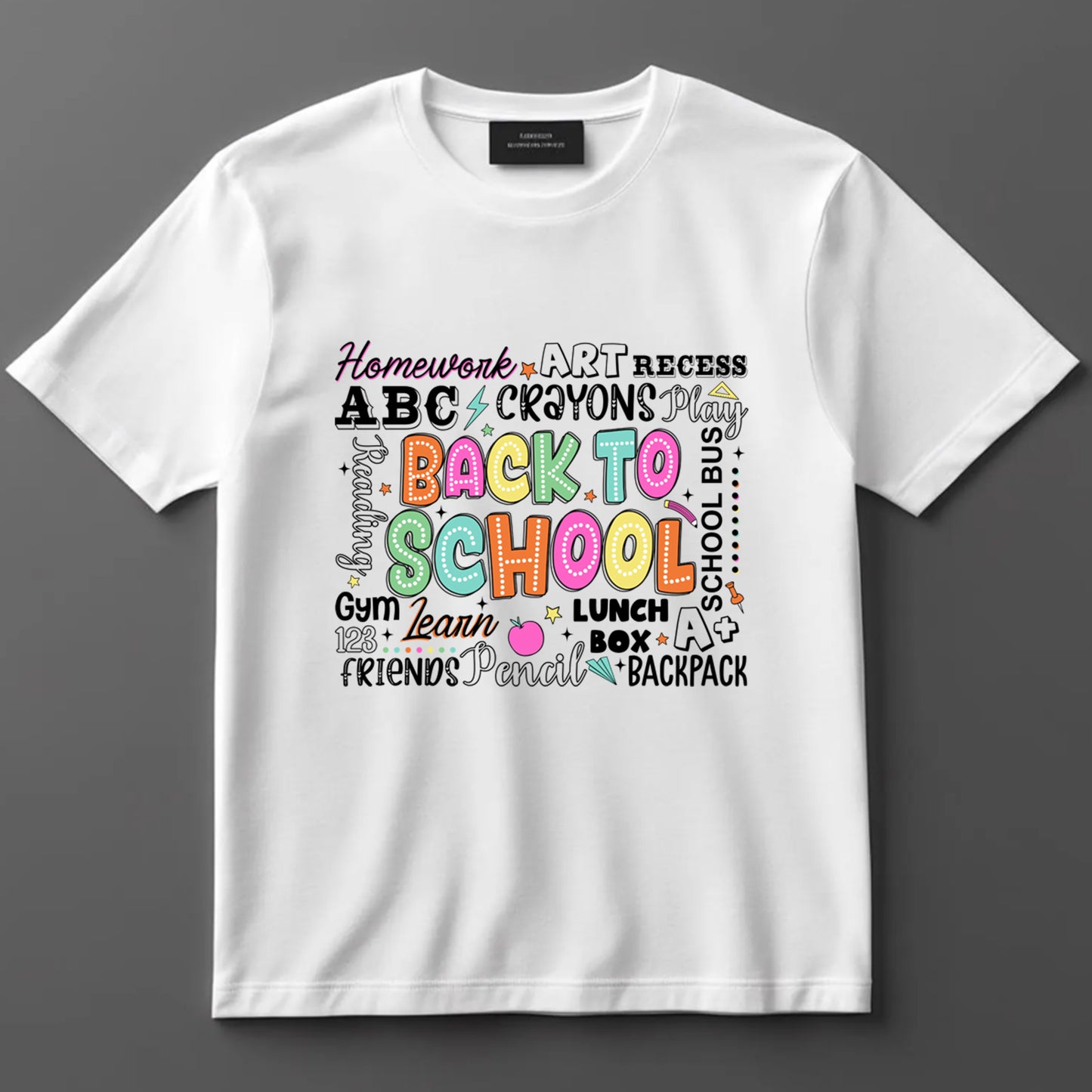 Teacher DTF Transfer Iron On Heat Transfer - Ready to Press, Back to School DTF Transfer 6886