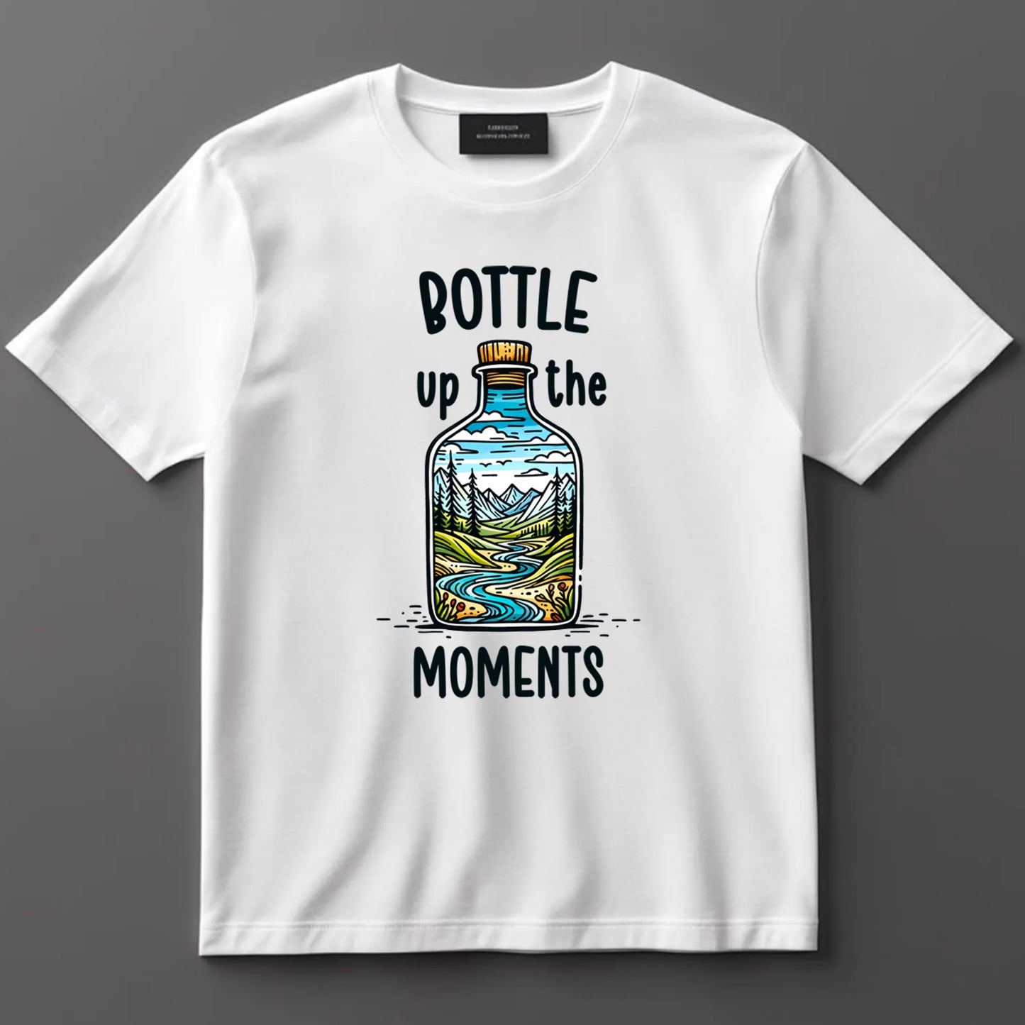 Camping DTF Transfer Iron On Heat Transfer - Ready to Press, Bottle Up the Moments DTF transfer 6930