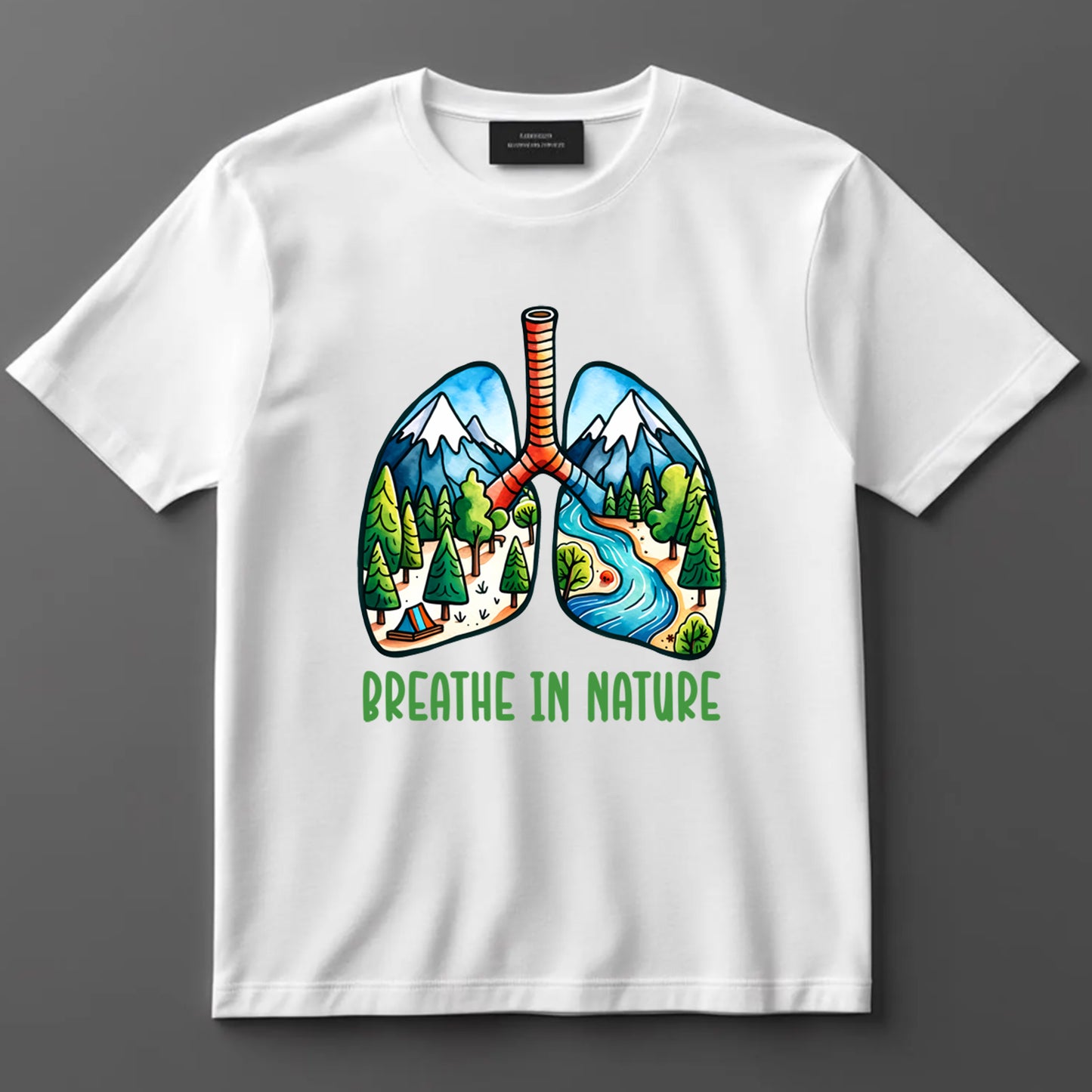Camping DTF Transfer Iron On Heat Transfer - Ready to Press, Breathe in Nature DTF transfer 6931